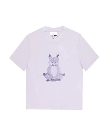 메종키츠네 반팔 OW00123KJ0008 0173 요가 폭스 프린트 여성반팔티