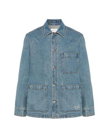 MAISON KITSUNE 메종키츠네 DENIM WORKWEAR JACKET MM00415WW5023P413 데님 워크웨어 자켓