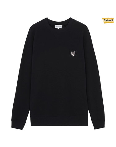 SMmall 메종키츠네 그레이 폭스 맨투맨 블랙 GM00333KM0002 BLACK