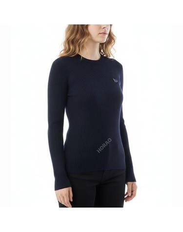 메종키츠네 BABY FOX PATCH FINE RIBBED JUMPER OW00801KT1091P480 베이비 폭스 패치 파인 리브드 점퍼