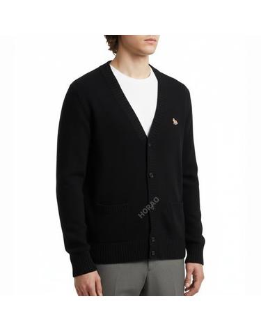 메종키츠네 BABY FOX PATCH COSY CARDIGAN HM00501KT1006BKP199 베이비 폭스 패치 코지 가디건