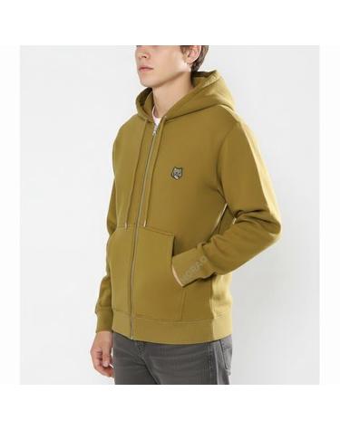 메종키츠네 BOLD FOX HEAD PATCH COMFORT ZIPPED HOODIE MM00714KM0307P358 볼드 폭스헤드 패치 컴포트 지퍼 후드집업