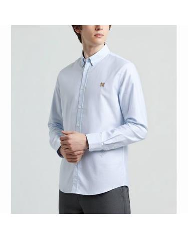 메종키츠네 MINI FOX HEAD CLASSIC BD SHIRT MM00413WC2010P410 미니 폭스 클래식 셔츠