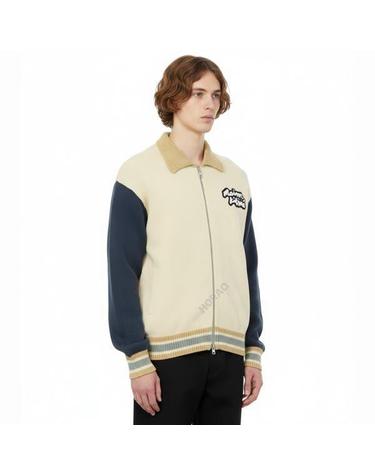 메종키츠네 KNITTED COLLEGE BLOUSONOM02131KT11390256 니트 칼리지 블루종