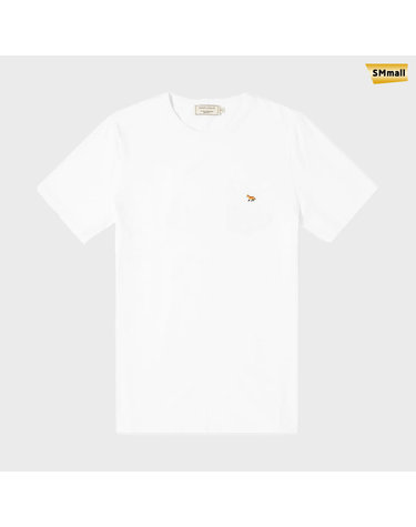 SMmall 메종 키츠네 폭스 포켓 반팔 티셔츠 GM00116KJ0008 P100
