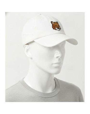 메종키츠네 LARGE FOX HEAD 6P CAP MM06103WW0096P100 라지 폭스 헤드 자수 6패널 캡