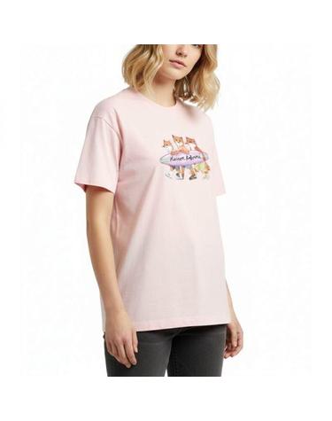 메종키츠네 SURFING FOXES RELAXED TEESHIRT MW00116KJ0136P616 서핑 폭스 릴렉스 티셔츠