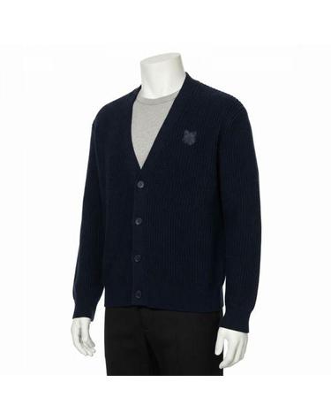 메종키츠네 26 Bold Fox Head Cotton Ribbed Cardigan QM00503KT11890413 볼드 폭스 헤드 코튼 립 가디건