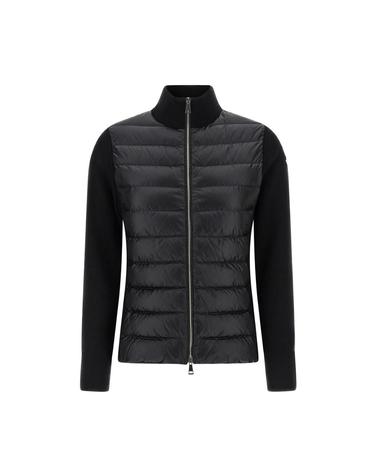 25FW 로고 패치 니트 믹스 집업 경량패딩 블랙 K2 093 9B000 23 M1131 999