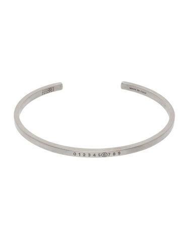 26SS 메종 마르지엘라 넘버링 로고 브레이슬릿 실버 SM7UY0054 SV0310 951