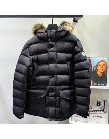 남성24FW 몽클레르 클루니 쇼트 다운 자켓 패딩 블랙