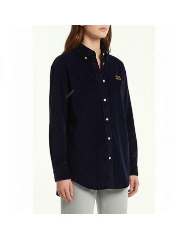 미우미우 26 코듀로이 및 스웨이드 셔츠 MK1626 18SZ F0008