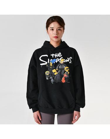 675003 심슨 와이드핏 여성 후드티셔츠 675003 TLVG8 1000