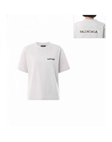 발렌시아가 26 마스킹 테이프 미디엄 핏 티셔츠 850990 TTVL6 9012