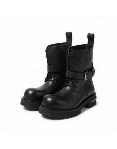 발렌시아가 베놈 레이스업 부티 부츠 블랙 873427 WBEQ4 1081