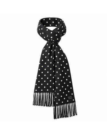 발렌티노 26FW Polka Dot 실크 스카프 9W2E600J FVA 5GN