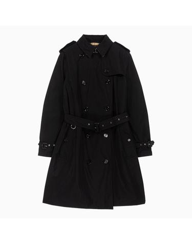 23FW 버버리 더블 브레스티드 블랙 여성 트렌치코트 8069666