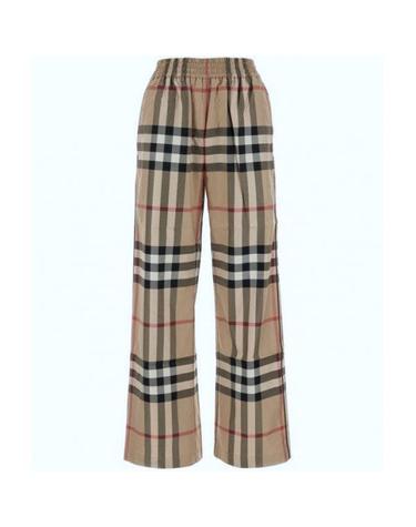 BURBERRY 버버리 checkered cotton twill pants 8071101 체크 코튼 트윌 팬츠
