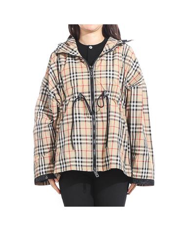 버버리25SS BACTON CHK 8062947 여성 BACTON 후드 집업