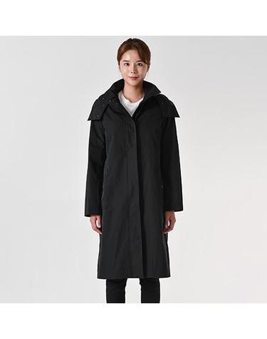 버버리 디태처블 롱 여성자켓 블랙 8046636