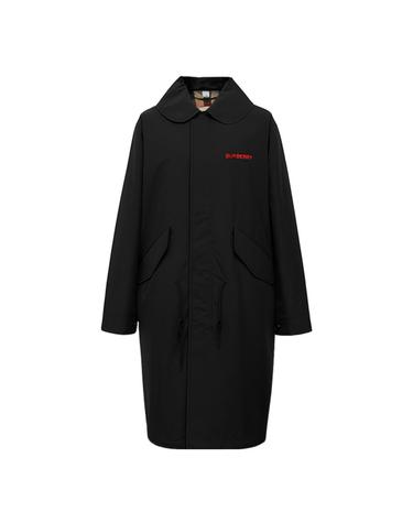 25FW 버우드 VERWOOD 후디 롱 피쉬테일 코트 블랙 8084228