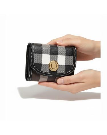 버버리 Check half wallet 8072669 체크 플랩 반지갑