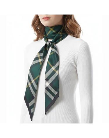 버버리 Check Twilly Silk Scarf 8095832 체크 실크 스카프
