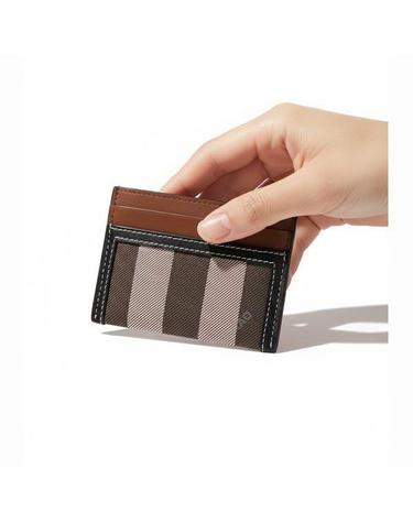 버버리 Checkered TwoTone Leather Card Case 8062301 체크 투톤 레더 카드 케이스