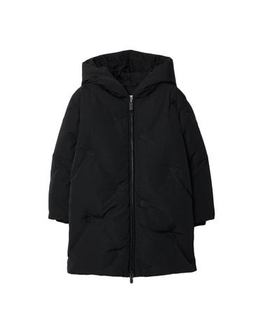 24FW 키즈 여성 로고 자수 패딩 자켓 블랙 8089409