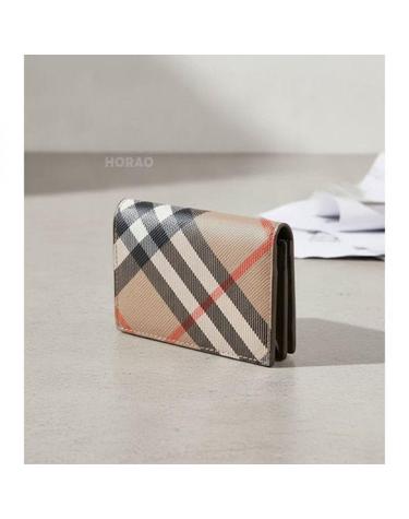 버버리 26FW Check Folding Card Case 8091911 체크 폴딩 카드 케이스