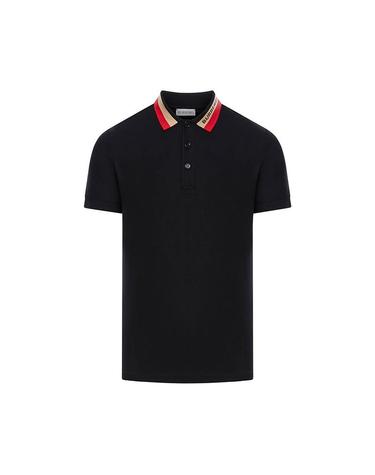 버버리 스트라이프 로고 남성 폴로 셔츠 8083154