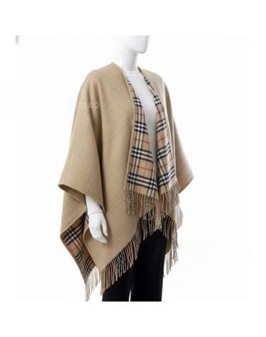버버리 26 Reversible Check Wool Cape 8071673 리버시블 체크 울 케이프