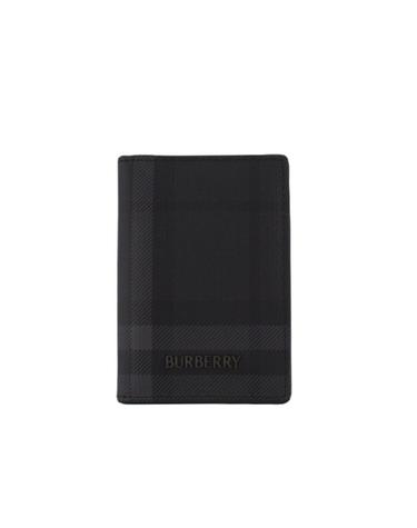 버버리 시티 체크 폴딩 카드지갑 아이언 그레이 8129974
