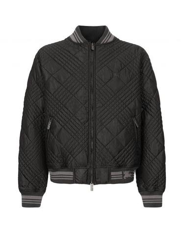 BURBERRY 버버리 26 Micro Checkstitch Rakewood Bomber Jacket 8121605 마이크로 체크 스티치 레이크우드 봄버 자켓