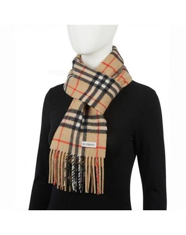버버리 26FW Slim Check Cashmere Scarf 8113377 슬림 체크 캐시미어 스카프
