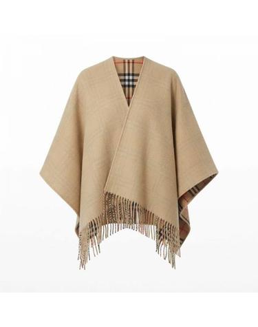 버버리 26FW Reversible Check Wool Cape 8122805 리버시블 체크 울 케이프