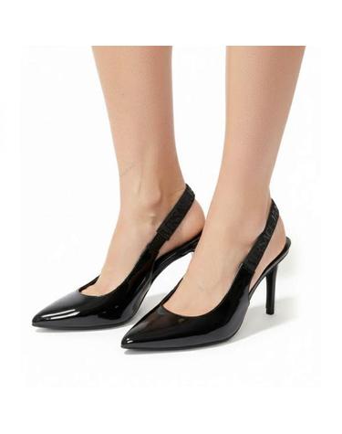 베르사체 26 Logo Scarlett Slingback Pumps 80VA3S52 ZS859 899 로고 스칼렛 슬링백 펌프스