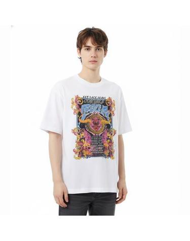 베르사체 Crystal Tour Logo Tshirt 78GAHC03CJ01C 003 크리스탈 투어 로고 티셔츠