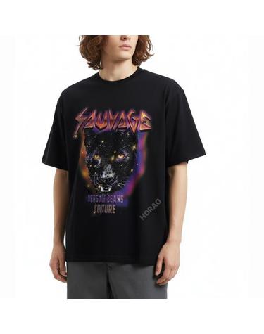 베르사체 Sauvage Graphic TShirt 78GAHC04CJ01C 899 소바주 그래픽 티셔츠