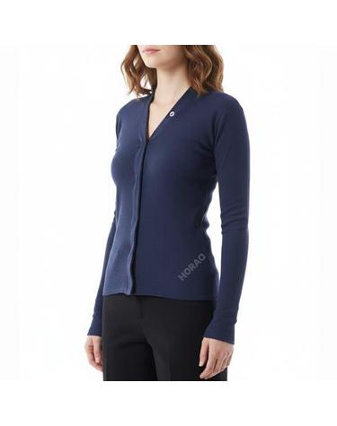 베이스레인지 Tav Cardigan Snaps in Ampera Blue TOTVCRCSP25 타브 스냅 가디건