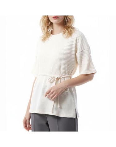 베이스레인지 Shaw Tee in Off White FSHTRIB000 쇼 티셔츠