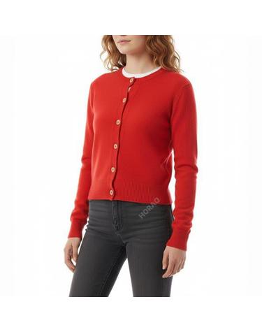 베이스레인지 Tier Cardigan in Melograno Red PUTCRCAU25 티어 가디건