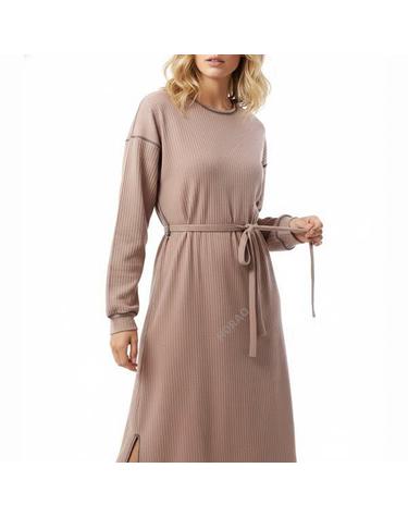 베이스레인지 Shaw Punica Long Sleeve in Brick DRSPLCHAU24 쇼 푸니카 롱 슬리브 드레스