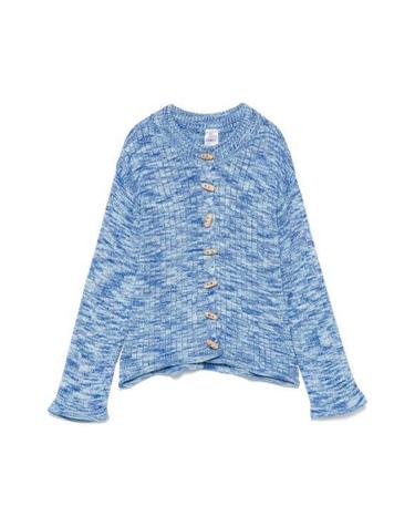 25SS 베이스레인지 가디건 KDRCTCSP25 BLUE MELANGE DOM
