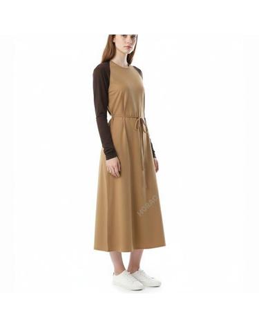 베이스레인지 Apron Dress in Bath Brown DRAPRS000 에이프런 드레스