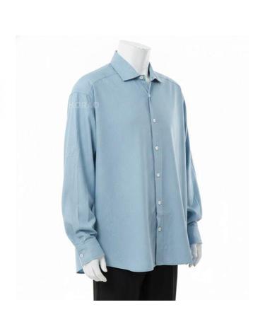 베이스레인지 26FW Wild Shirt in Seri Blue TSWIWSSU26 와일드 긴팔 셔츠