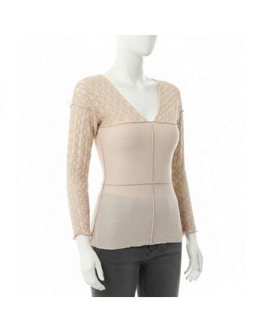 베이스레인지 26 Nehru Long Sleeve Tee in Dylan Beige TTNLSLASU26 네루 롱 슬리브 티셔츠