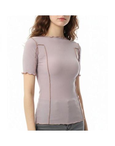베이스레인지 26 Omato 34 Tee Shirt in Verbe PurpleAural TTOM3CRSP26 오마토 티셔츠