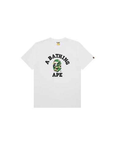 26FW ABC 카모 칼리지 티셔츠 화이트그린 1M30110004 WHITE X GREEN