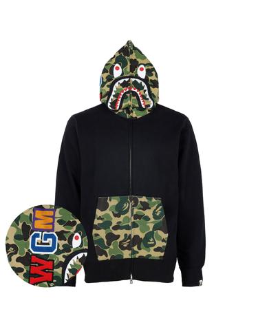 베이프 26SS 블랙 ABC 샤크 후드 집업 자켓 001ZPM301301M BLACK